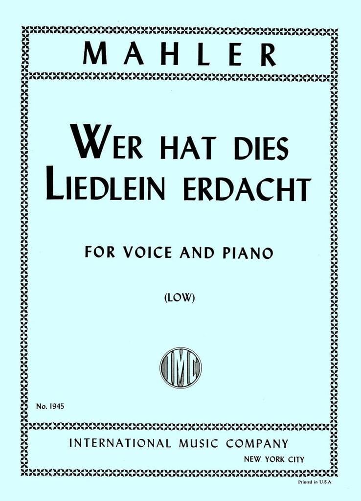 Wer Hat Dies Liedlein Erdacht